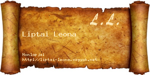Liptai Leona névjegykártya